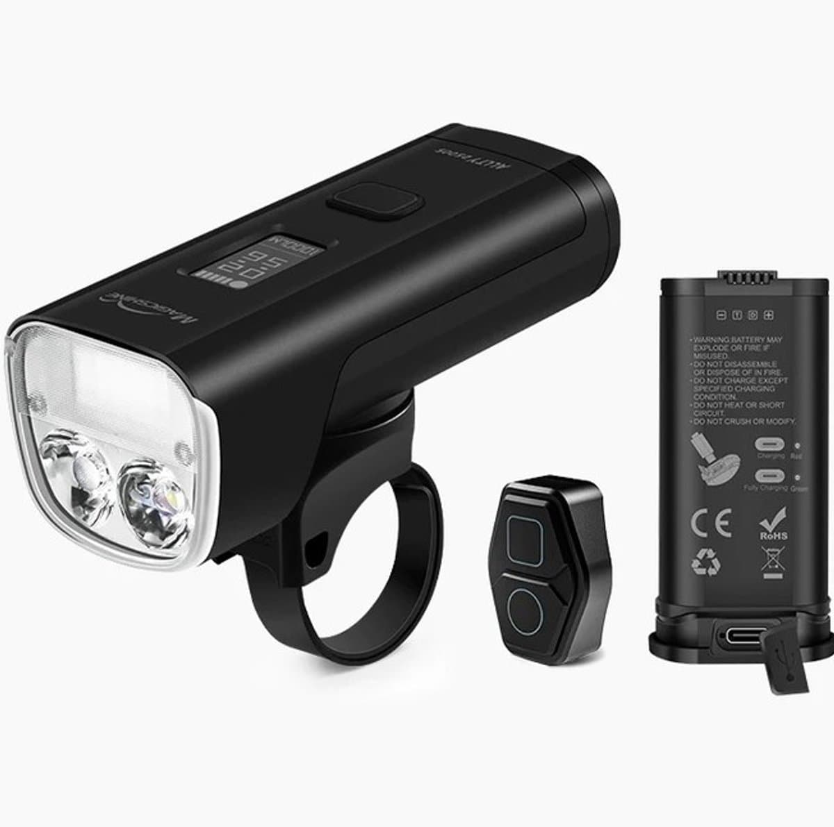 Magicshine ALLTY 2500S Fietslamp Voor - OLED, Afstandsbediening