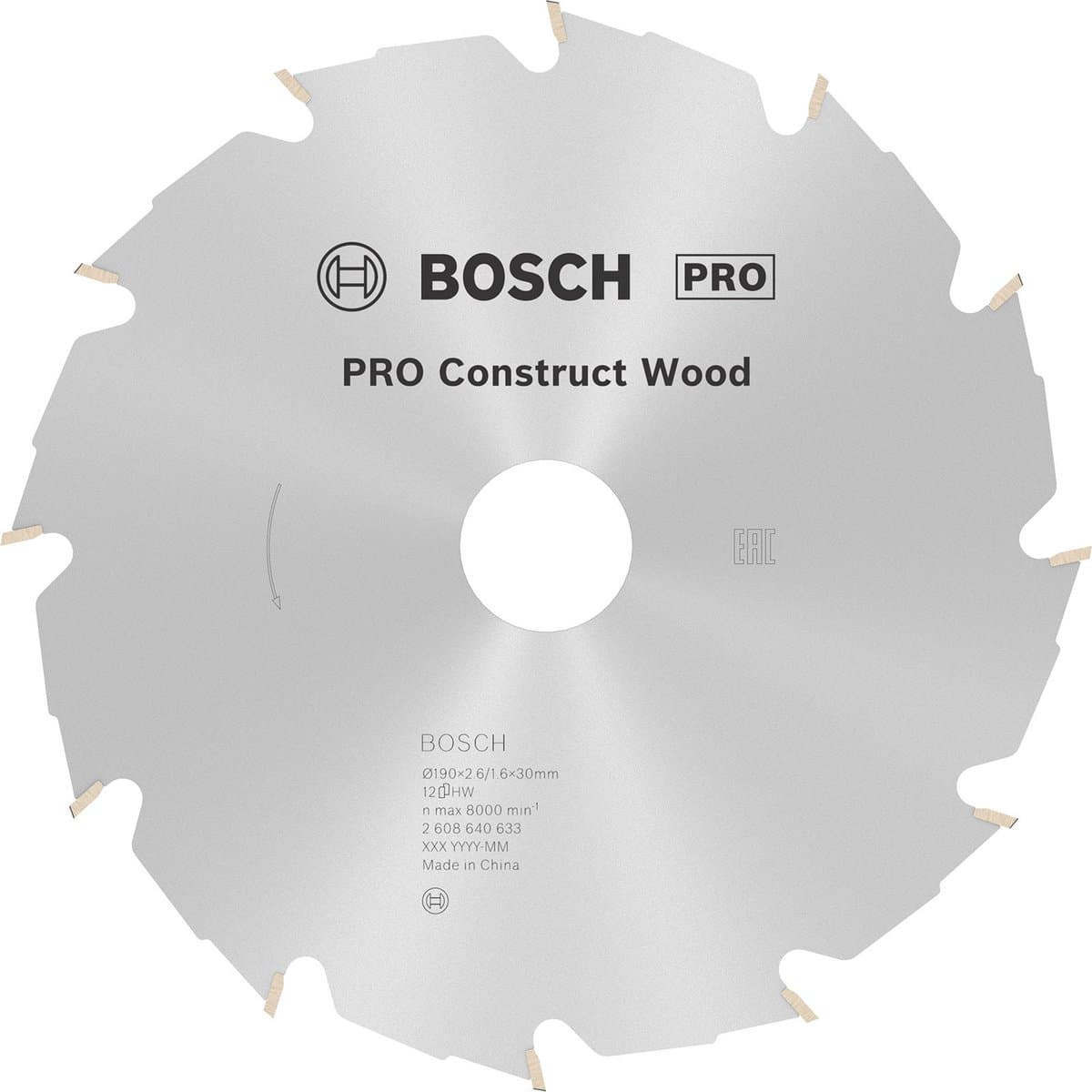 CIRKZB CONSTR. WOOD 190X30X2,6 12T FWF