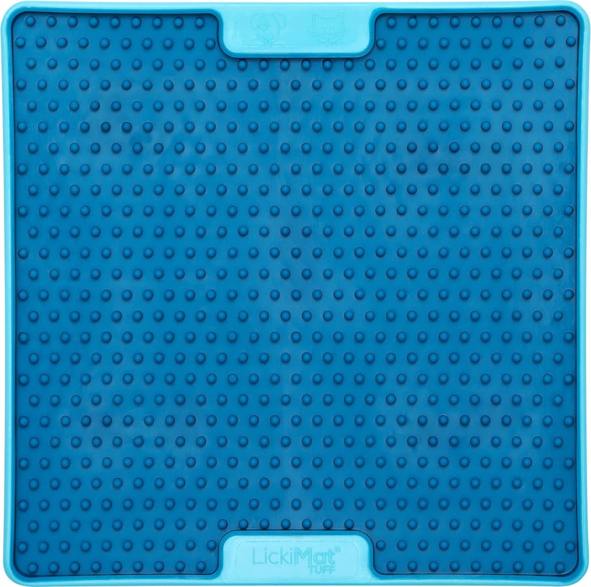 Lickimat Soother Pro Tuff - Slowfeeder Voermat 20x20 cm - Hondenvoerbak - Turquoise