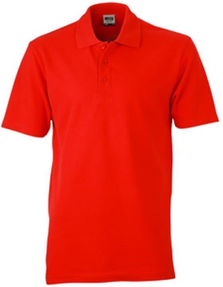 James and Nicholson Unisex Basic Polo Shirt (Rood)