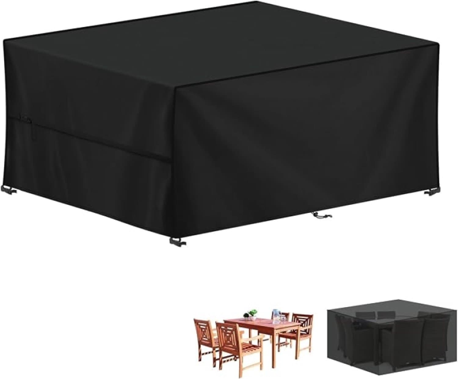 Livatto Tuintafelhoes 190x125x75 cm – Waterdichte Tuinmeubelafdekking van 420D Oxford Stof, Winddicht en UV-Bestendig