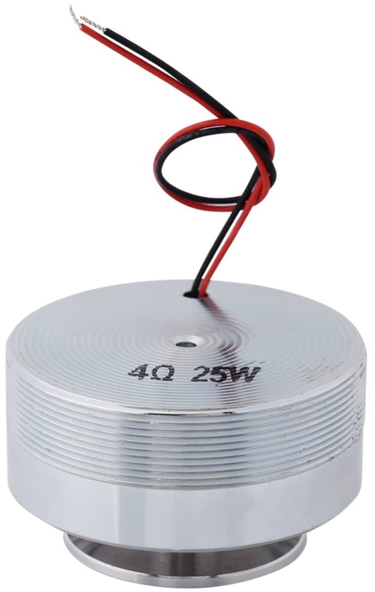 Resonantie Speaker - Vibratie Speaker - Muziek Weergeven - Volledig Frequentiebereik - 50mm Doorsnee - Staal