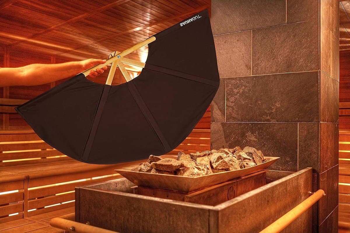 Oplaagvakken - Infusieventilator - Sauna Opgietingen - Vergroot Oppervlak - 148 cm diameter - Donkerbruin