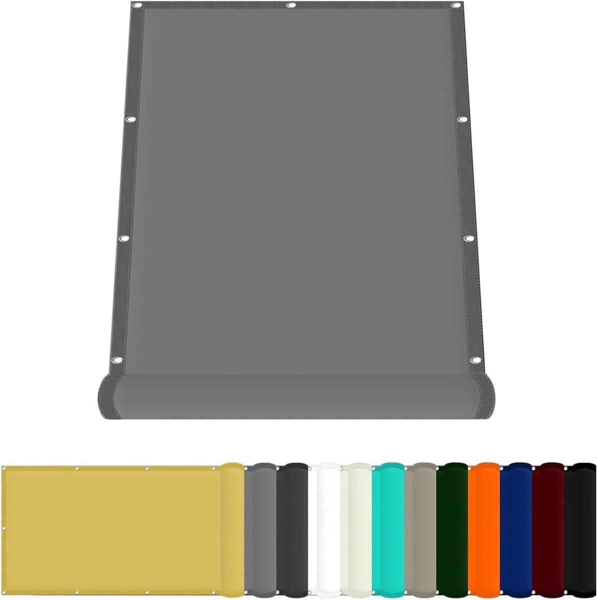 Zeildoek Tuin - Schaduwdoek Terras - Buitenruimte Beschermen - Waterdicht UV-Bestendig - 170x500 cm - Lichtgrijs