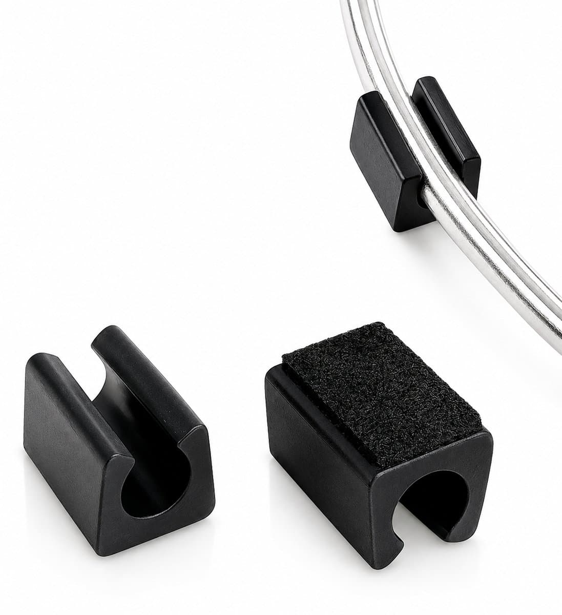 FSW-Products - 2 Stuks Stoelpootdoppen Ronde Buisframes - 14 mm dia - Viltjes - Vloerbeschermers Buisframe Stoelpoten - Meubelvilt - Plakvilt - Vilt - Vloerglijders