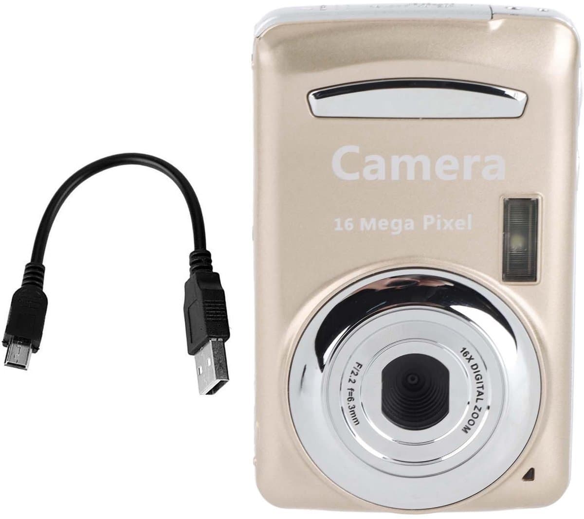Allecto - Videocamera outdoor - 4x zoom - Compact en stevig - Voor buitenactiviteiten - 720p video en 16MP foto's - Geschikt voor strand en camping