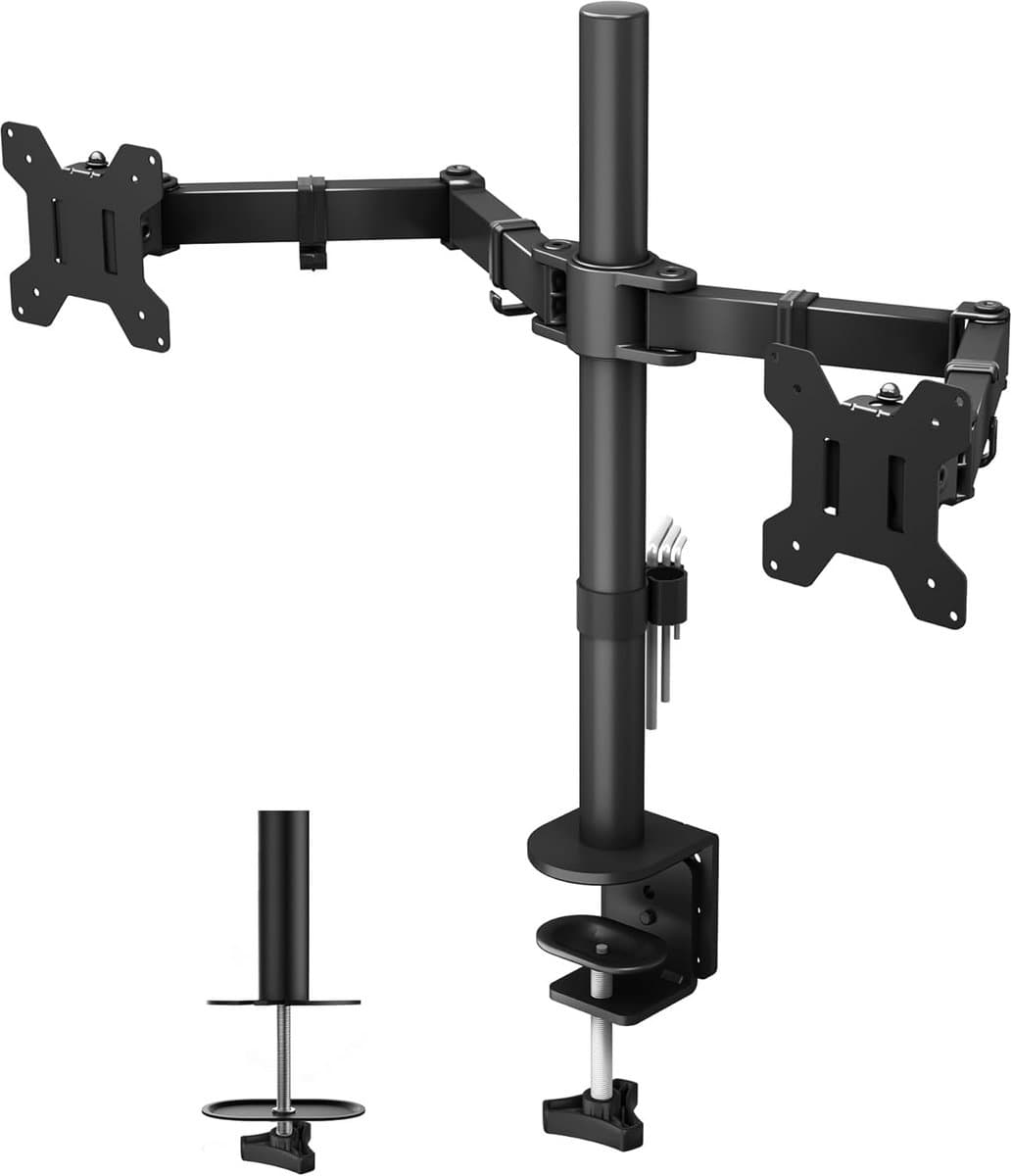 Monitor Arm 2 Schermen - Standaard - Verhoger - ergonomisch
