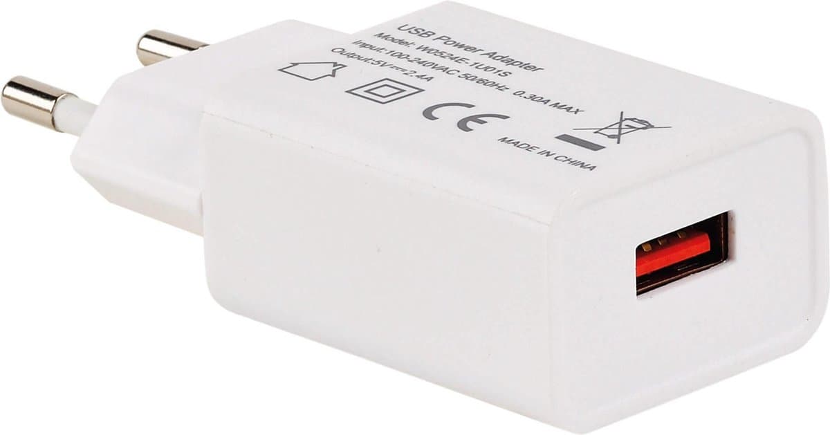 ERARD - Netadapter USB A 5V /2.4A - wit - 728202