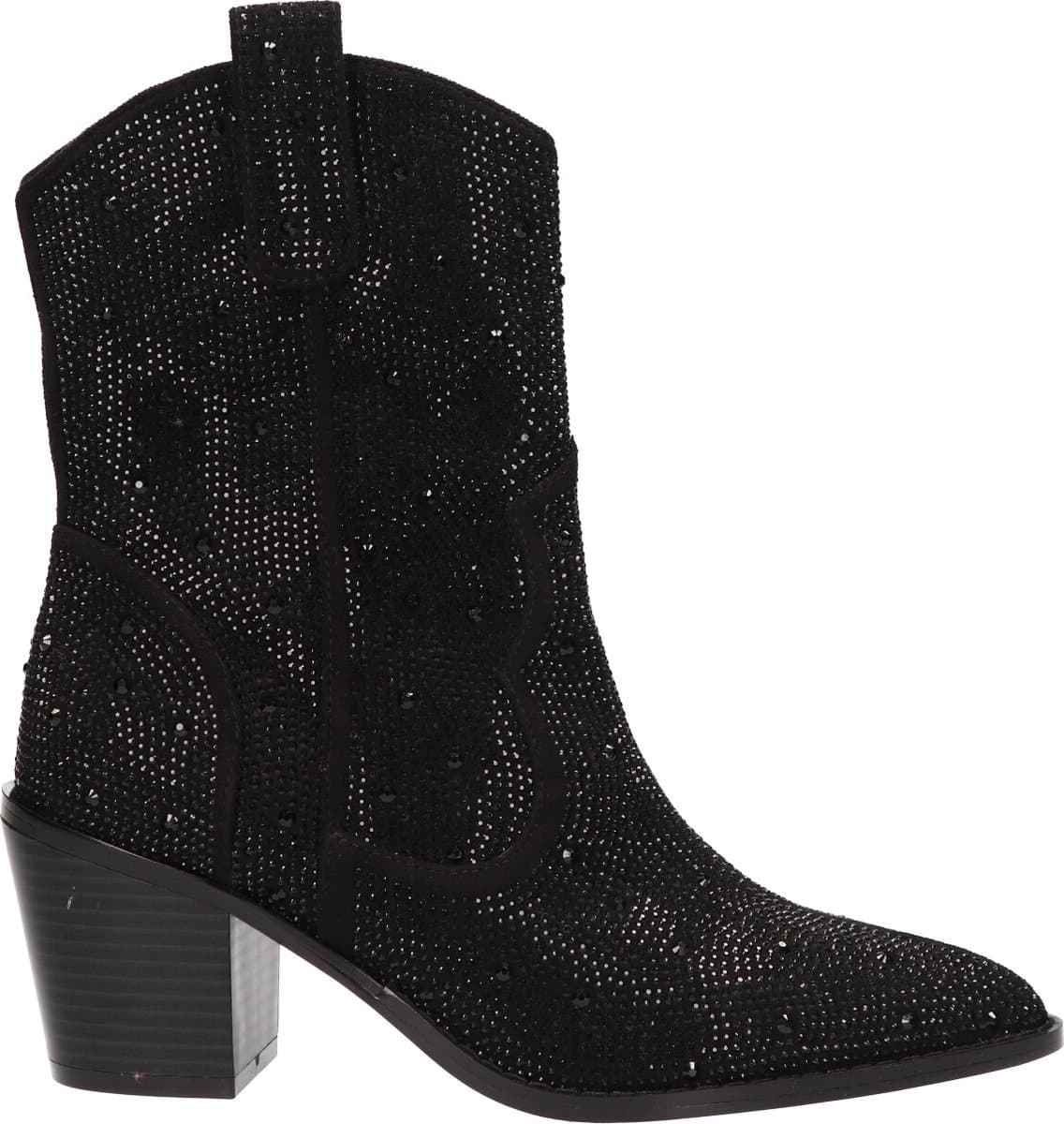 La Strada Western Boot Zwart Textiel - Damesschoenen - Maat - 37