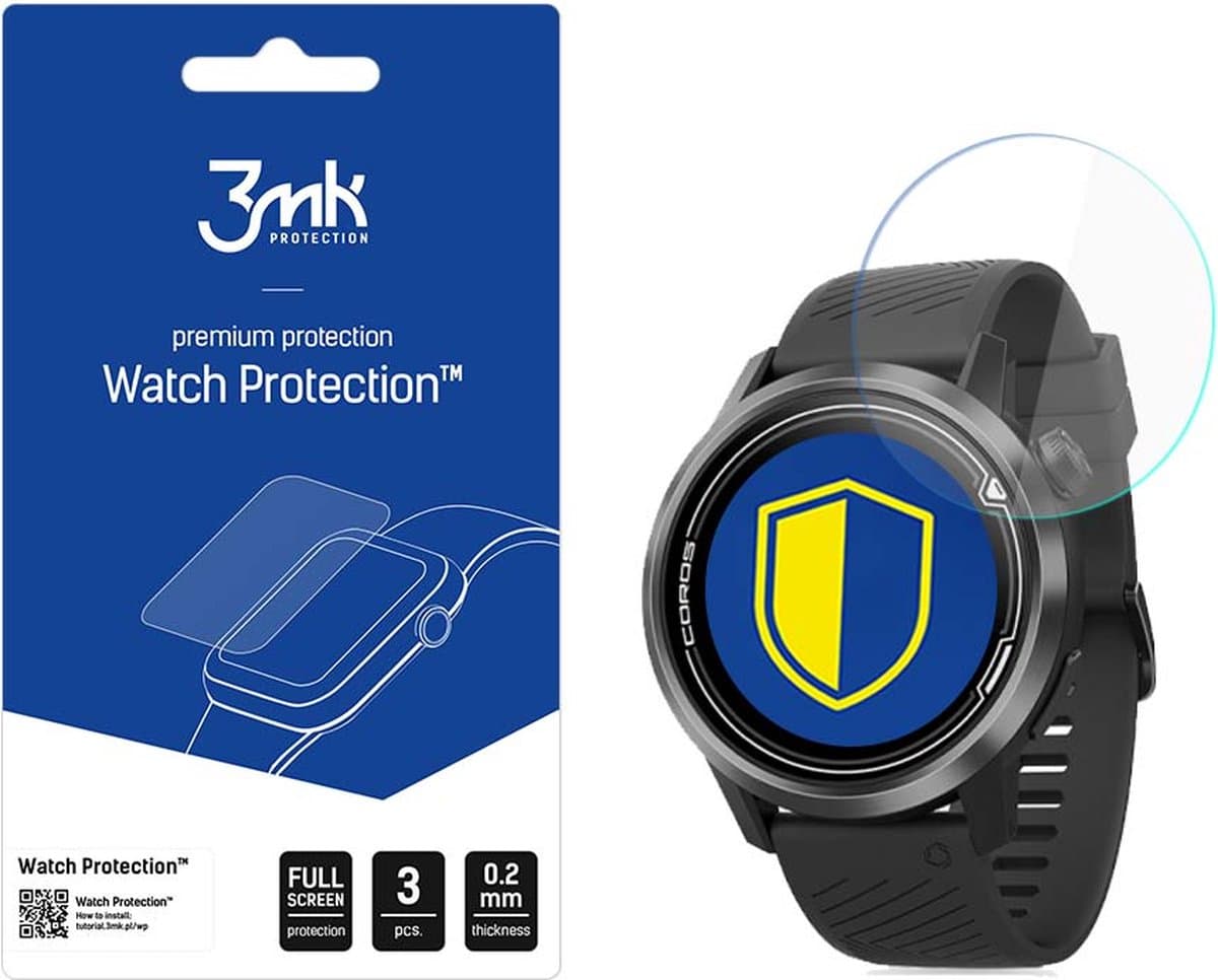 Coros Apex 2 Pro 46mm - 3mk Watch Protection v. FlexibleGlass Lite