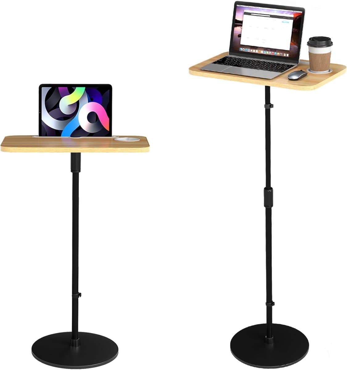 Verstelbaar Sta Bureau voor Laptop en Projector - Ergonomisch en Multifunctioneel - 70-135 cm