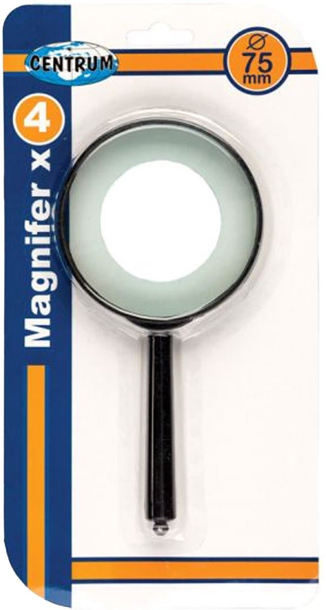 Vergrootglas - Vergroot 4x - Doorsnee 7,5cm