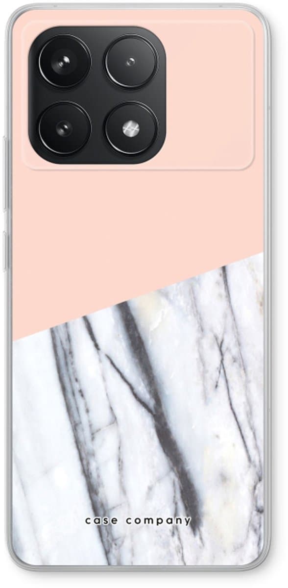 Case Company® - Hoesje geschikt voor Xiaomi Redmi K70 Pro hoesje - A touch of peach - Soft Cover Telefoonhoesje - Bescherming aan alle Kanten en Schermrand