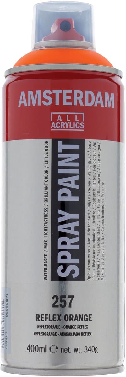 Spuitbusverf - Spraypaint - #257 - Reflexoranje - Amsterdam - 400ml