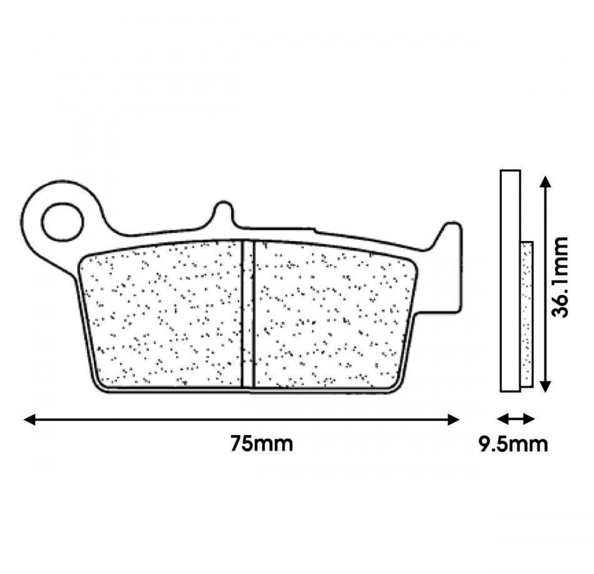 Plaquette de frein Bestop pour Moto Suzuki 125 DRZ SM 2008 à 2012 Neuf