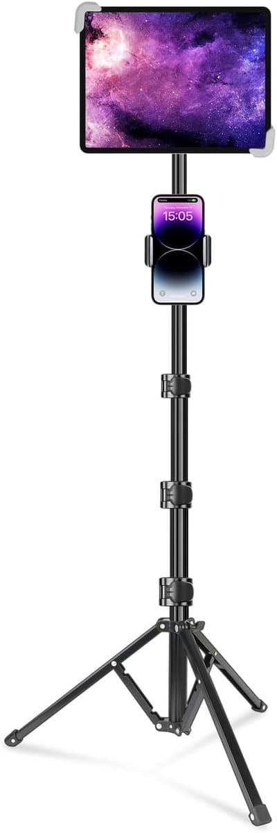 Verstelbaar iPad-statief met 360° Rotatie - Ideaal voor 9,5-14,5 Inch Tablets