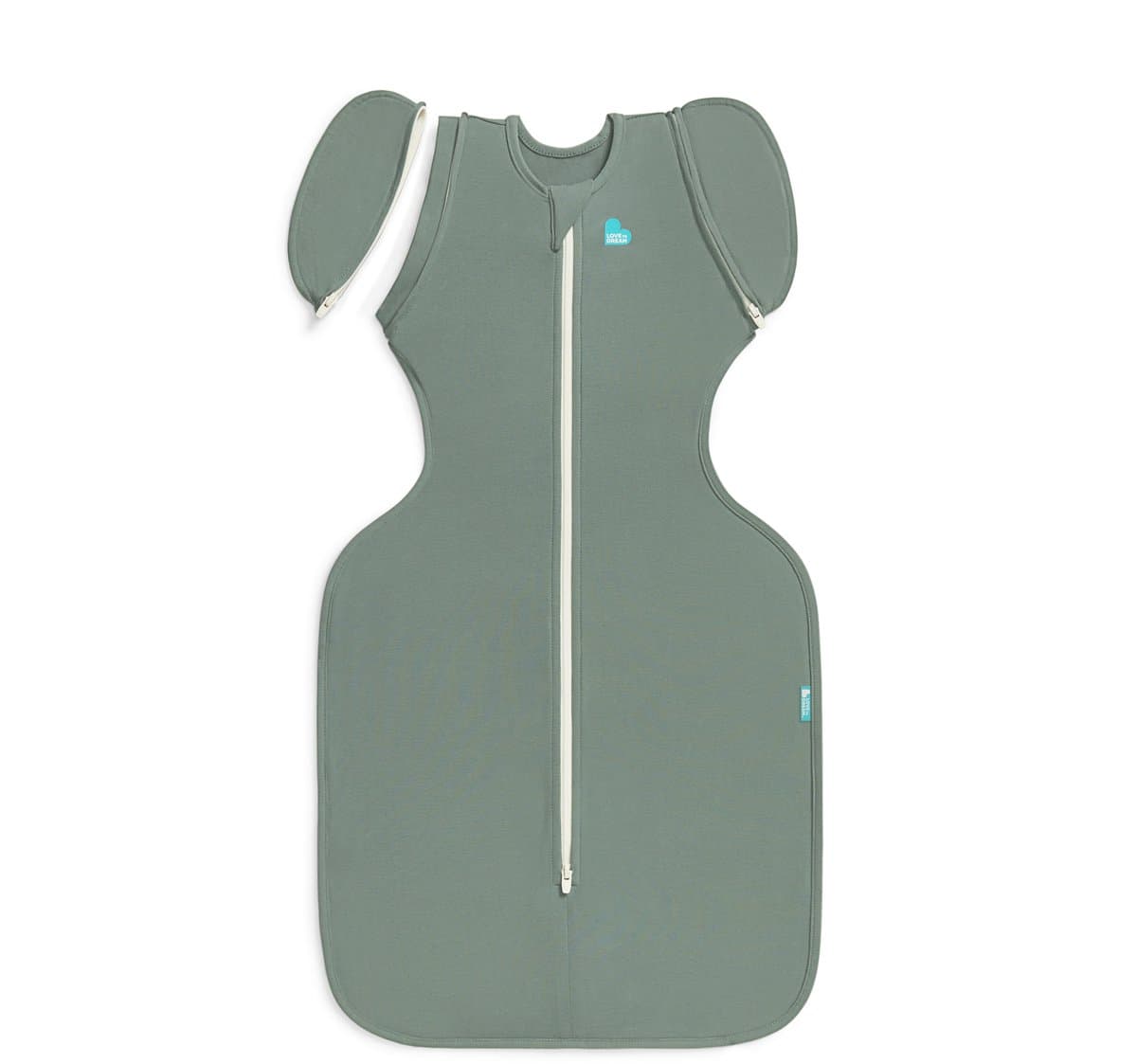 Love to Dream™ Babyslaapzak Swaddle Up™ - Inbakeren afbouwen - Baby 3-6 maanden - 6-8.5 kg - All Season - Dark Olive