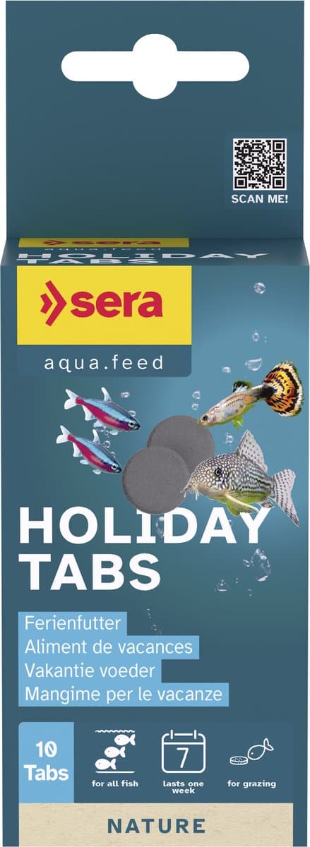 Holiday tabletten 10 stuks - Sera Aquarium Vakantievoer