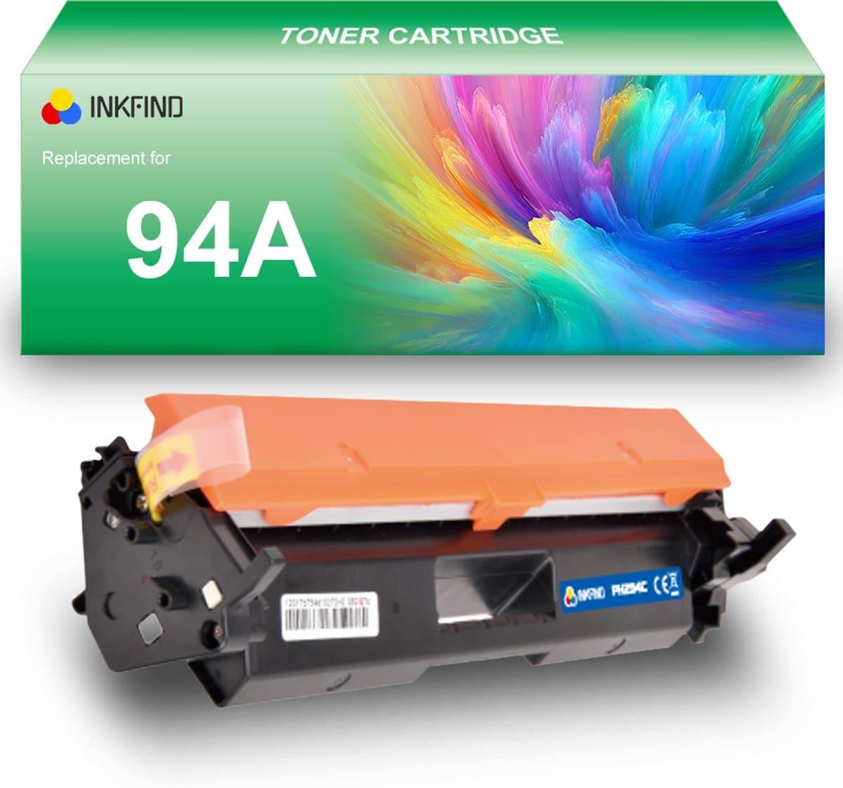 INKFIND 94A (CF294A) Tonercartridge compatibel met HP 94A CF294A - 1-pack Zwart