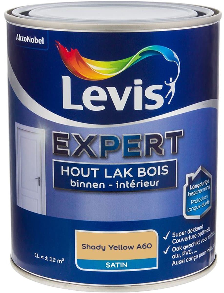 Levis - Expert Hout Lak Binnen Satin Mix - Shady Yellow A60 - 1 L