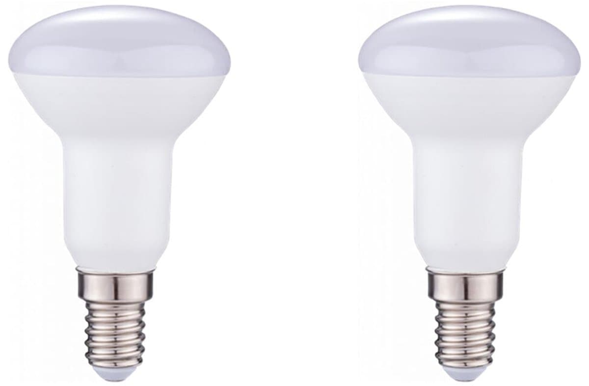 Kobi LED Reflectorlamp R50 E14 5W - 400lm - 3000K - 230V - Voor Spotverlichting, Badkamer of Vitrinekast - 2 stuks