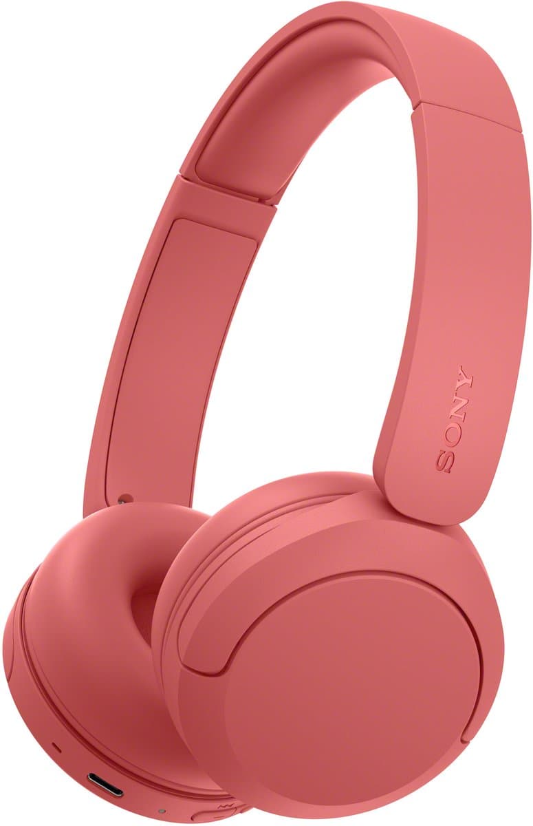 Sony WH-CH535 – Draadloze on-ear koptelefoon - Koraalrood