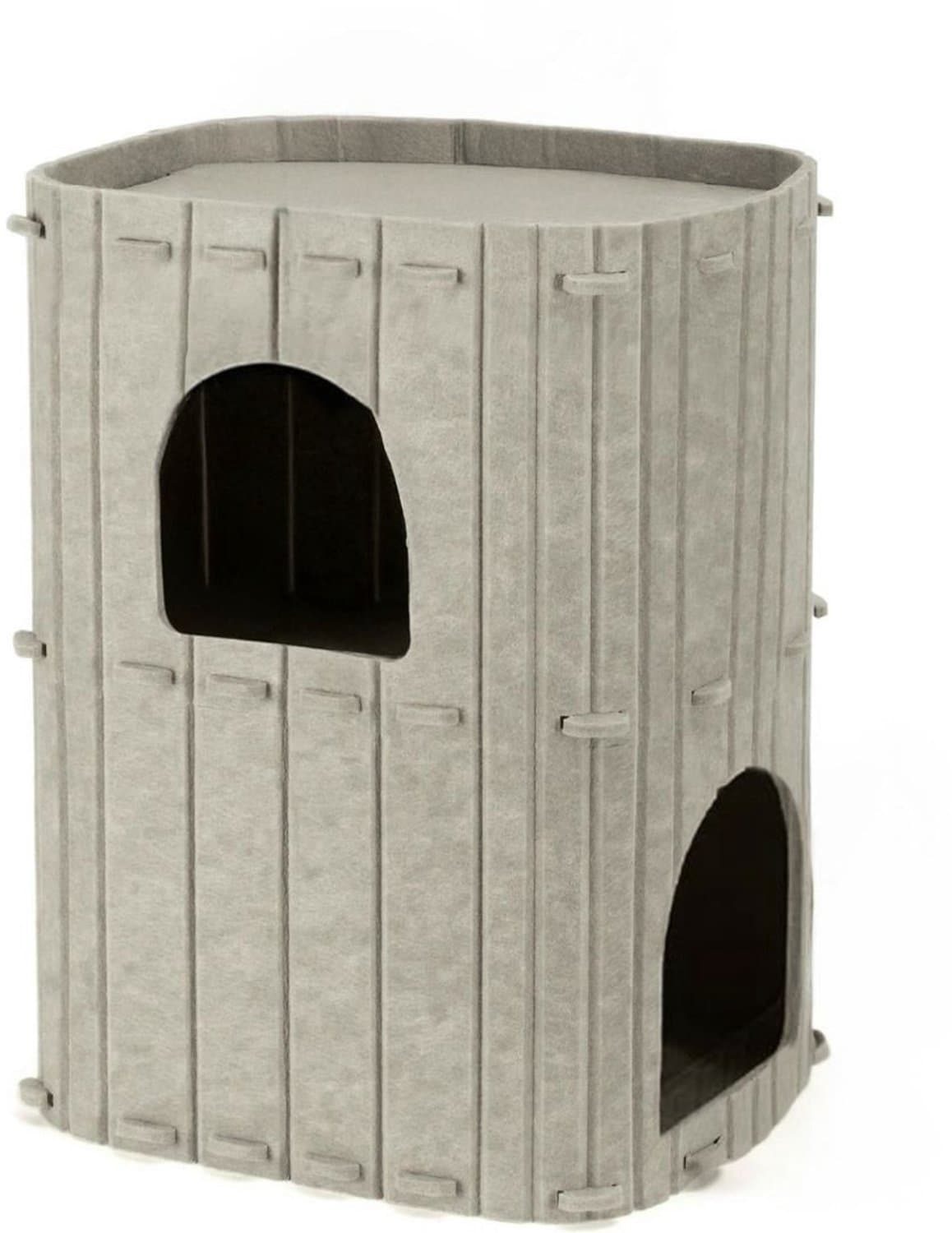 Zolvano® Kattenhuis voor Buiten - Kattenhok - Kattenbench -Grijs