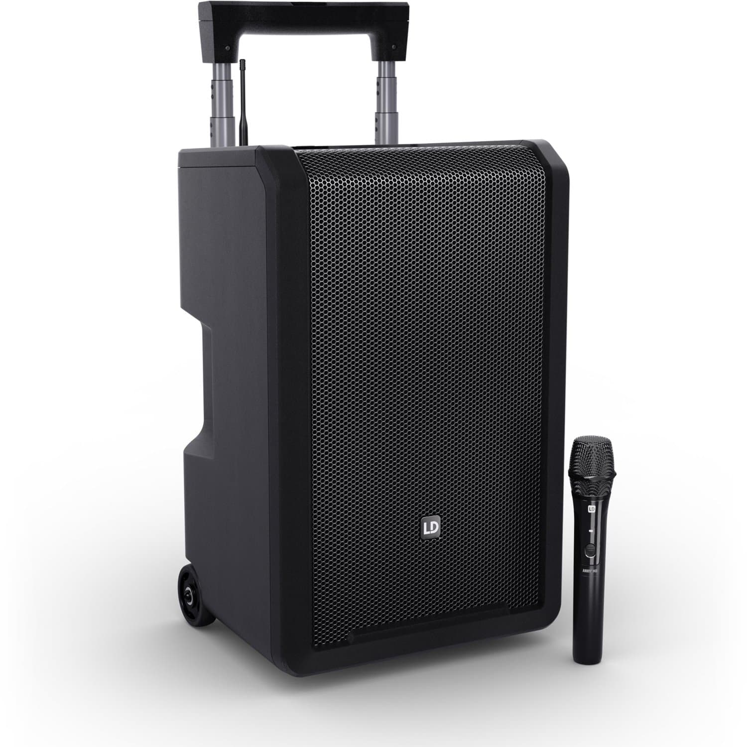 PA Luidspreker Bluetooth 10 Inch - Met 6-Kanaals Mixer - 25 Uur Batterijduur - ABS Materiaal - Zwart - Mobiele Geluidsinstallatie