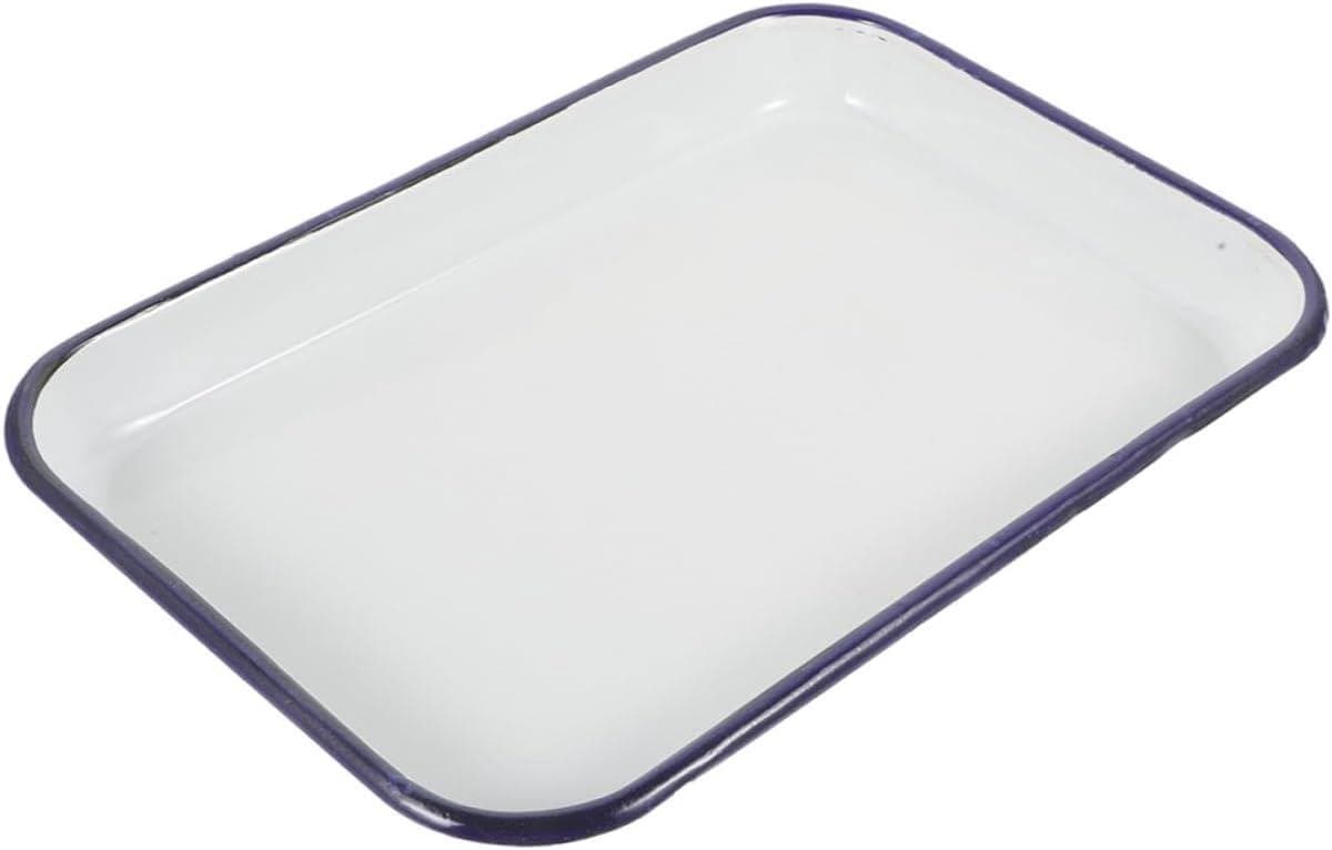 Ovenschaal Emaille - Bakblik Braadpan - Heerlijk Bakken - Snelle Warmtegeleiding - 35x25x4cm - Zoals Getoond