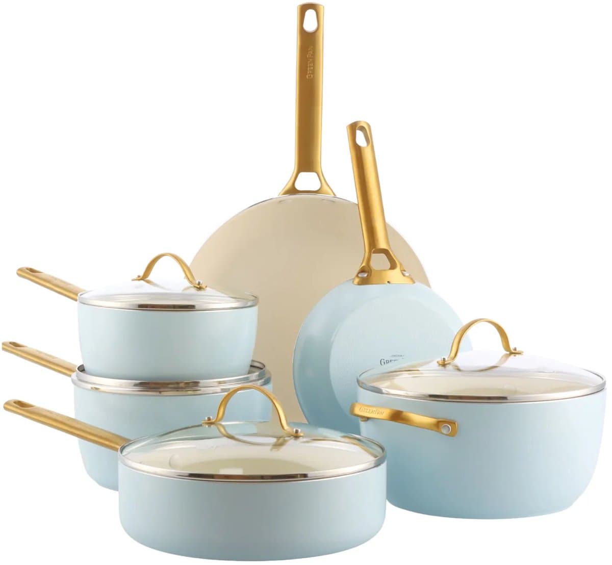 GreenPan Padova Reserve Pannenset 10-delig Light Blue