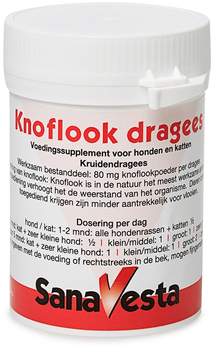 SanaVesta Knoflook Dragees - 200 stuks hond