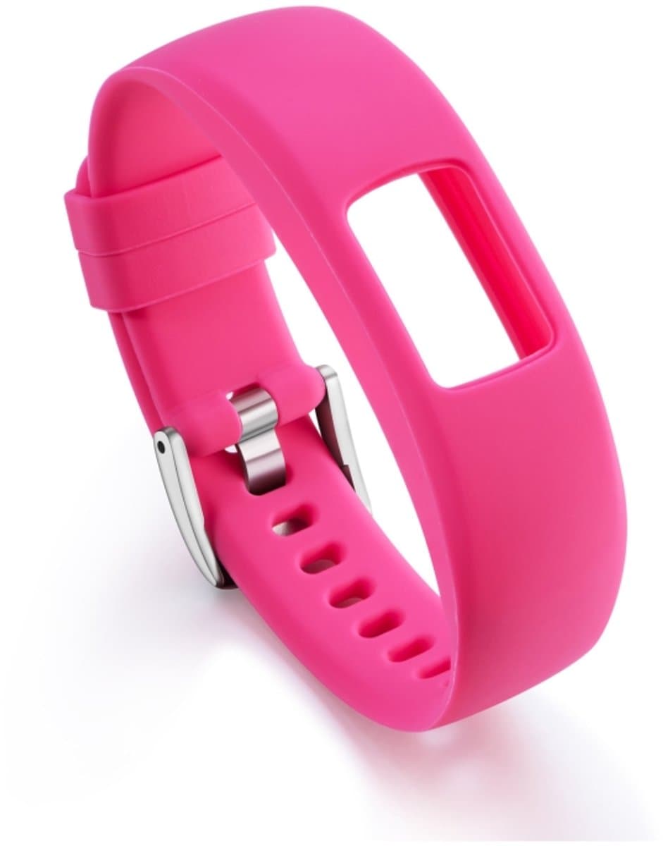 Voor Garmin Vivofit 4 Gloss & Color geïntegreerde siliconen band (roze)