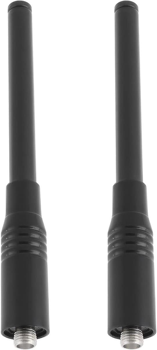 Telescopische Dual-band Antenne - Radio Antenne - Signaal Verbeteren - SMA Female Connector - 13-42 cm - Zwart