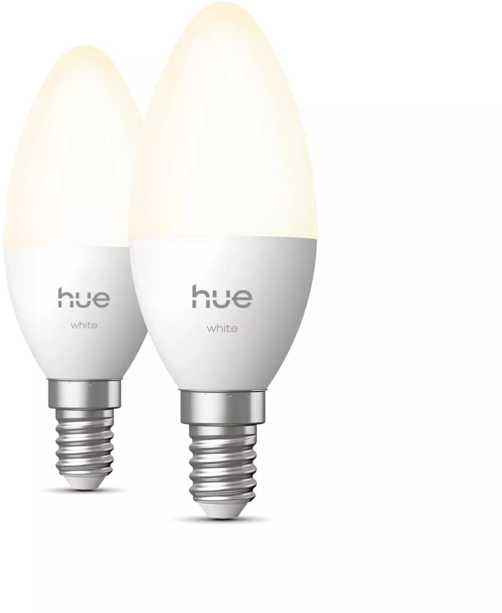 Philips Hue Kaarslamp White E14 Duo Pack
