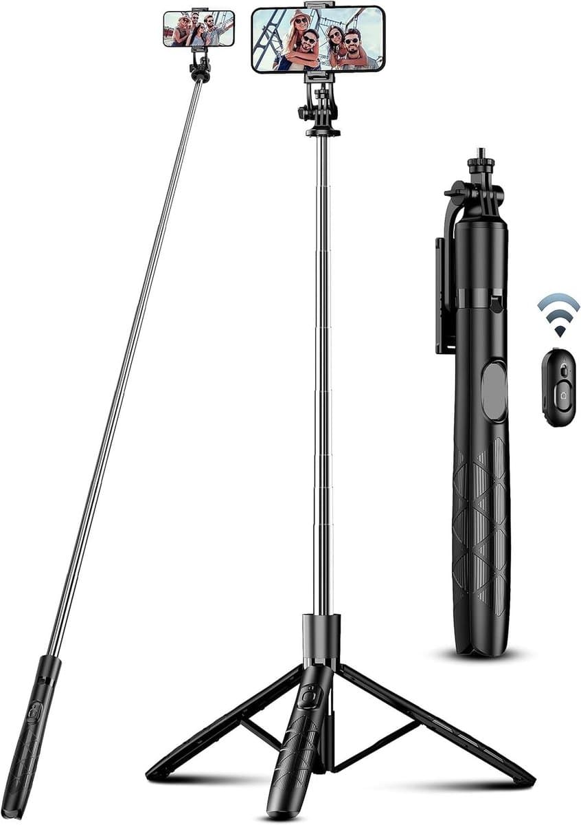 Mobiele Telefoon Statief - Selfie Stick - Foto's Maken - Afneembare Afstandsbediening - 180cm - Multi