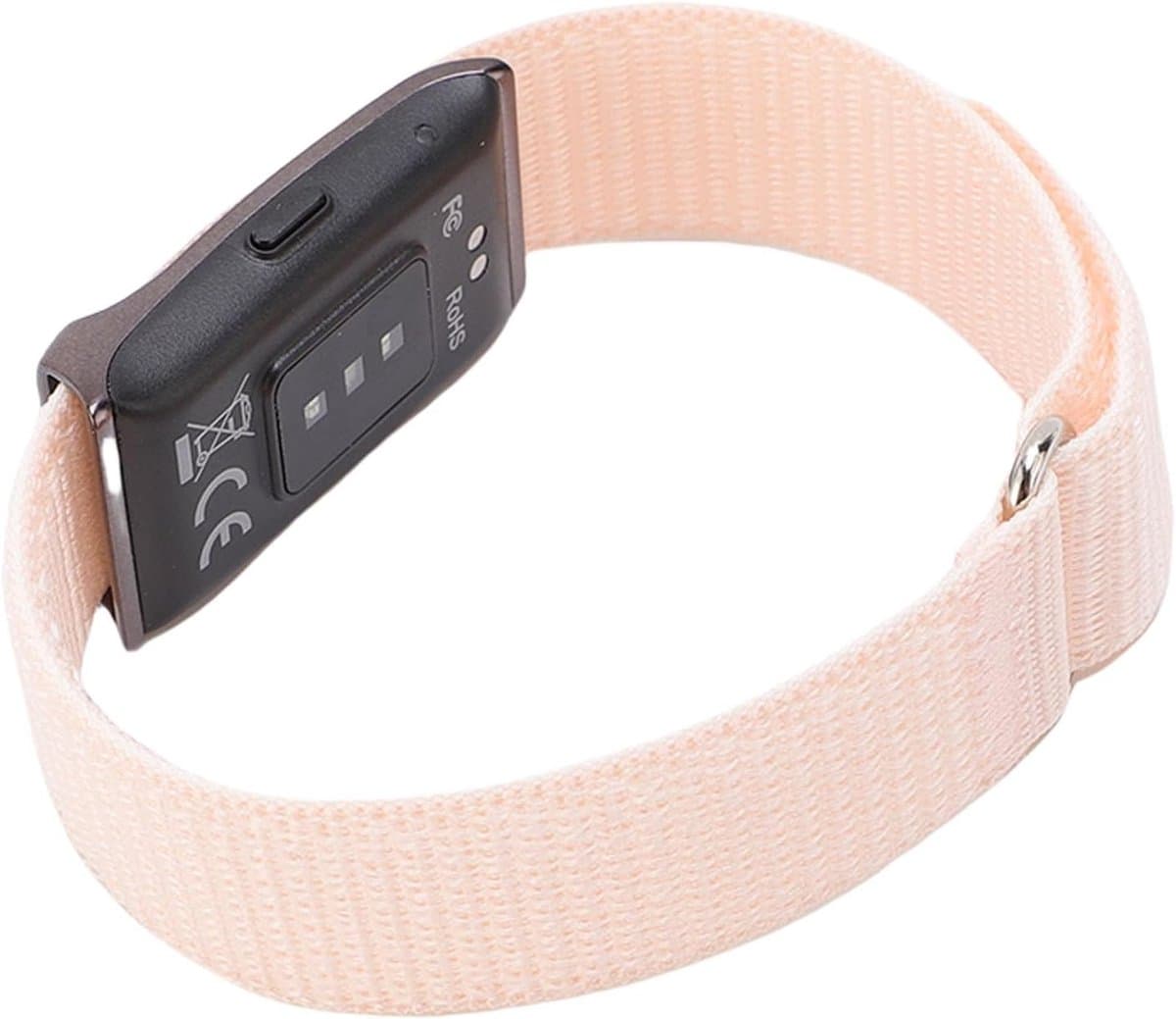 Smart Fitness Tracker - Slaap Monitor Armband - Gezondheid Monitoren - 40 Dagen Batterij - 10m Waterdicht - Roze