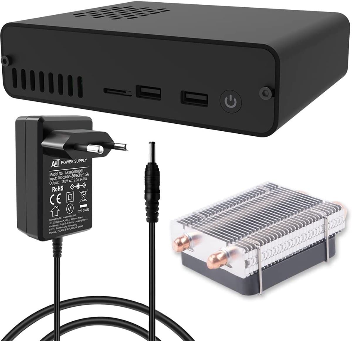 Dailygoody - OmGoods - Dailygoody - DeskPi Pro V2 - Settopbox voor Raspberry Pi 4 - Veiligheidsschakelaar - SSD Ondersteuning - HDMI Volledige Grootte - Desktop Computer - G