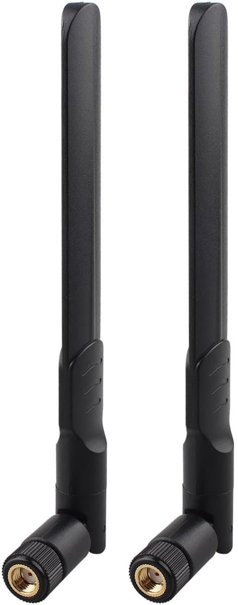 aladdien - Wifi Antenne - Dual Band - 8dBi - Omnidirectioneel - Mannelijke Connector - Draadloos Netwerk - Geschikt voor IP-camera