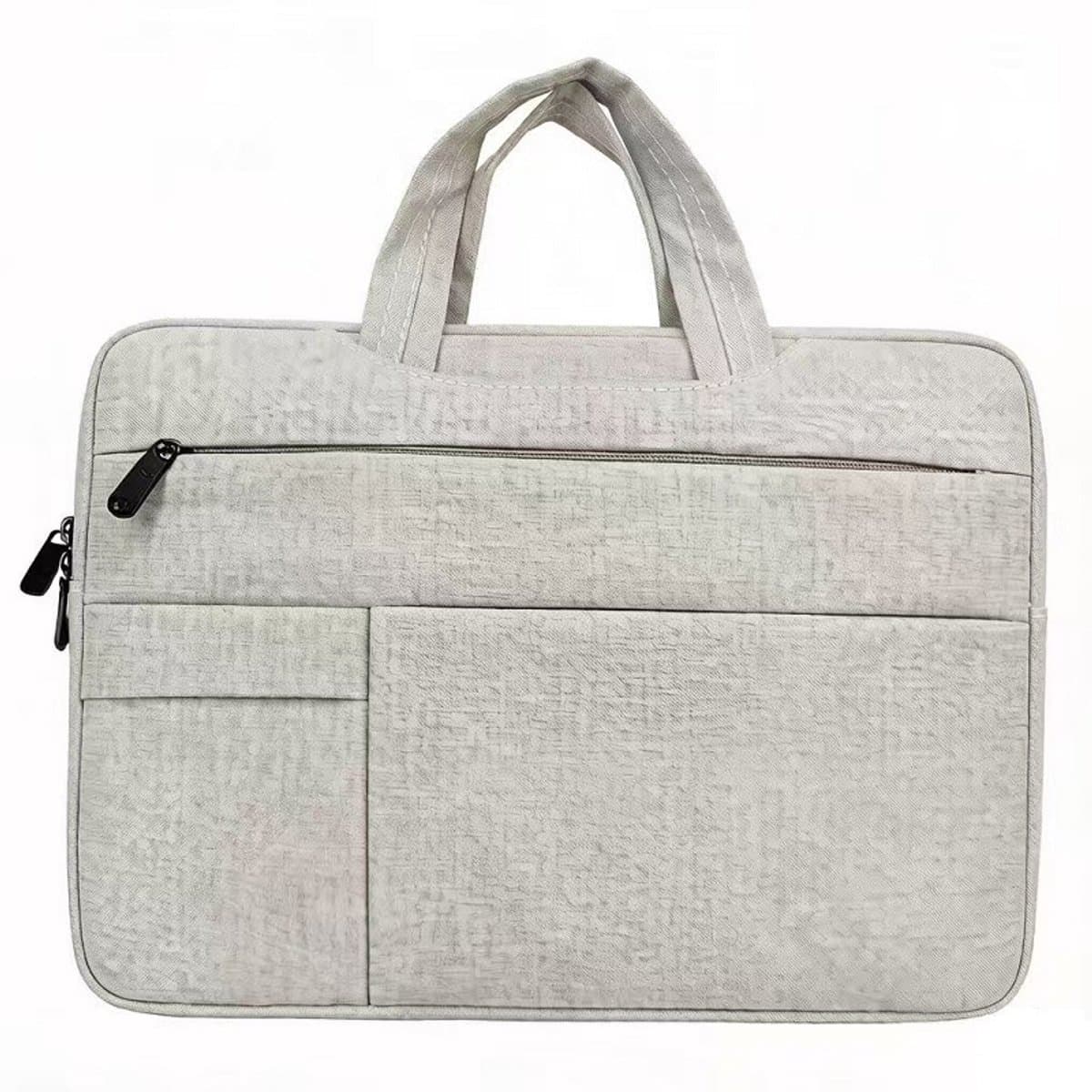 Laptopbeschermhoes, Biedt 360° bescherming rondom, heeft een stevig handvat, is slank en draagbaar en is verkrijgbaar in lichtgrijs (13,3 inch).