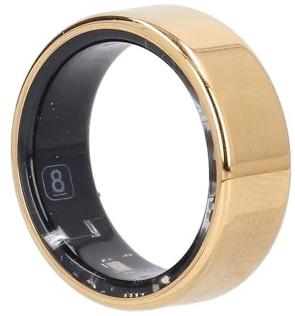 Slimme Ring - Fitness Tracker - Gezondheid Monitoren - Zorg op Afstand - 7 dagen batterij - Goud