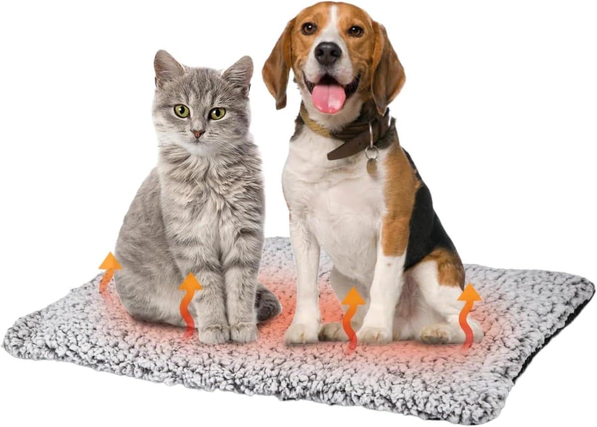 Zelfverwarmende mat - Huisdier warmte - Comfort voor katten - Energieonafhankelijke warmte - 22x26cm - Enkele attribuut