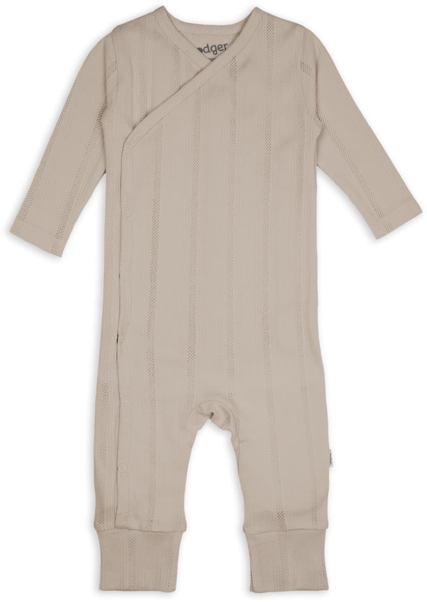 Lodger - Boxpakje - Bruin - Maat 62 - 100% bio katoen - baby pakje - Jumper Pointelle