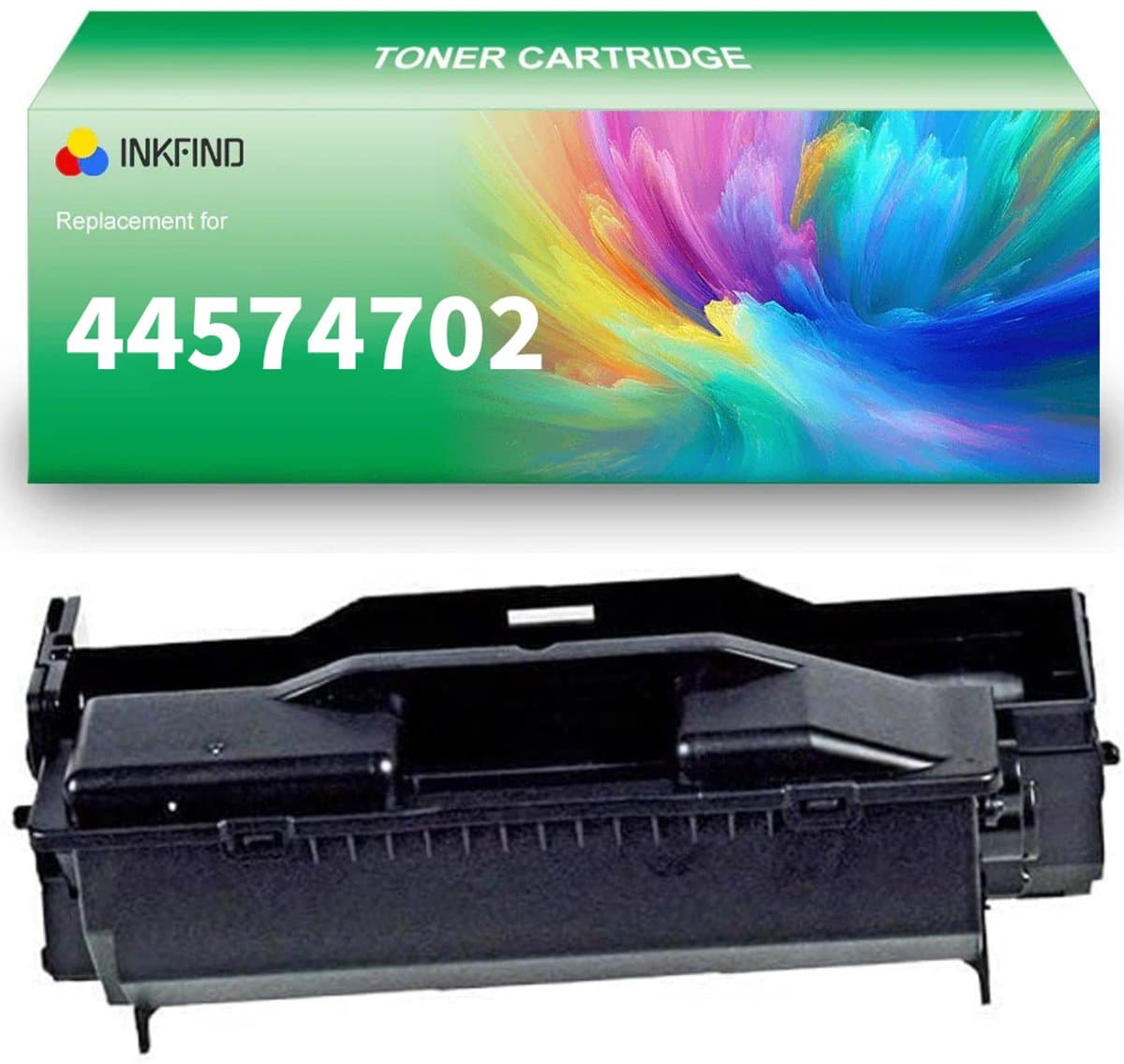 INKFIND B411 44574702 Tonercartridge compatibel met OKI B411 B431 MB461 MB471 MB491 44574702 Toner Cartridge 44574702 B411 - 1-pack Zwart