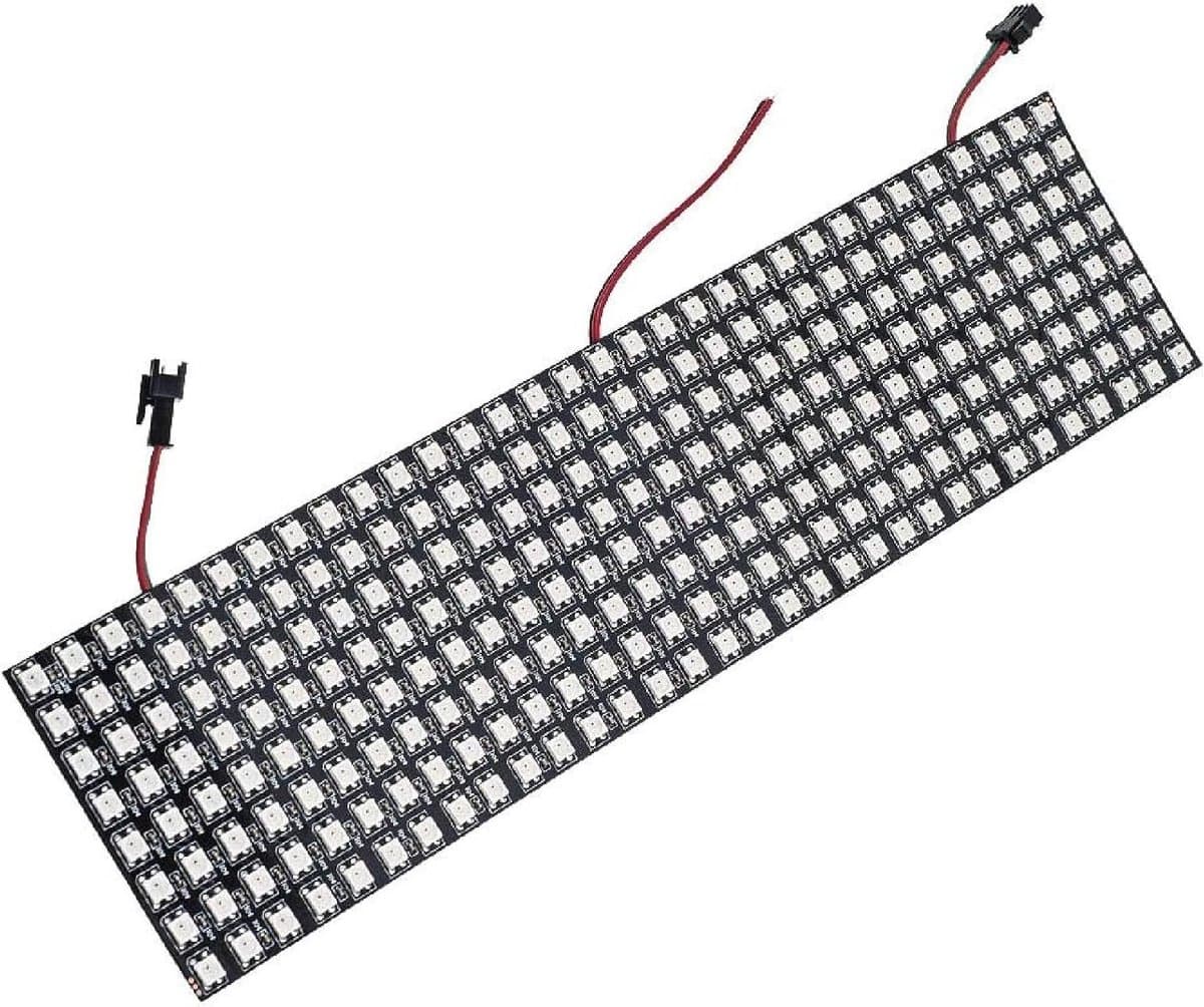 RGB LED Matrix 8x32 met 256 Pixels, Individueel Aanwijsbaar, Flexibele PCB, 5050 SMD, DC 5V, Geschikt voor K-1000C en SP107E, Perfect voor Creatieve Projecten