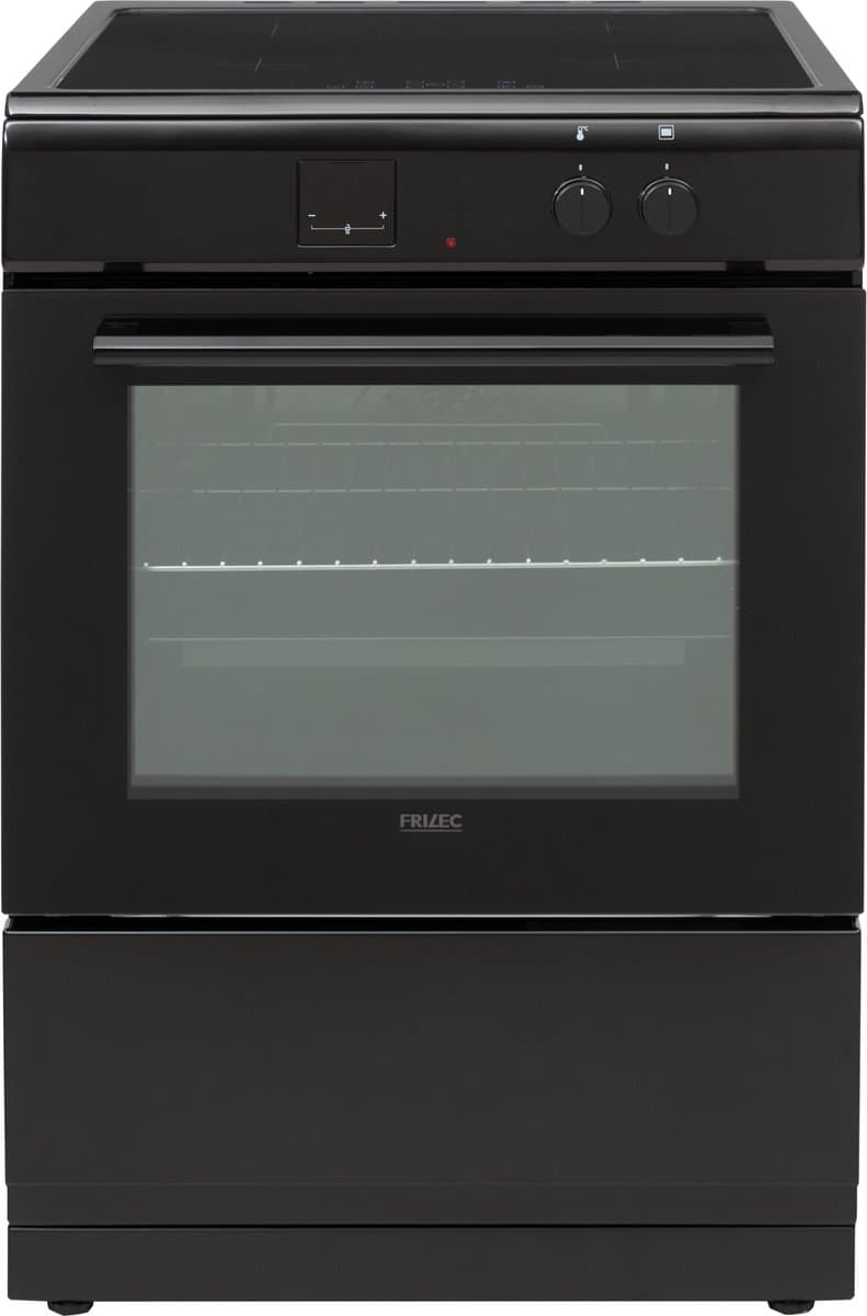 Frilec KÖLN-ECI61-60B - Vrijstaand Inductie Fornuis - Elektrische Oven - 4 kookzones - Zwart