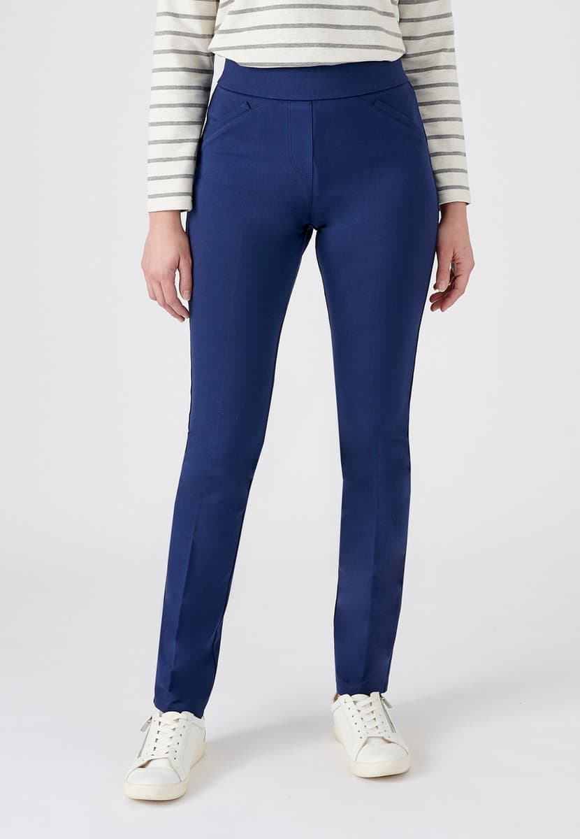 Damart - Legging in milano-breisel Perfect Fit by Damart - Dames - Blauw - 38