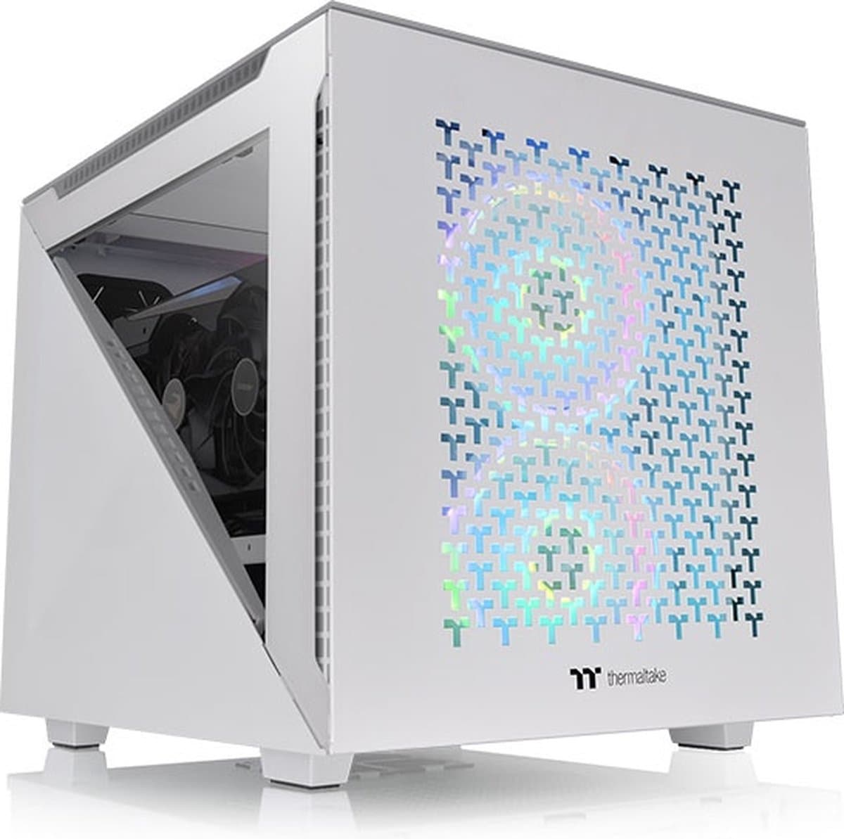 Thermaltake Divider 200 TG Air Snow Micro Micro Tower Wit