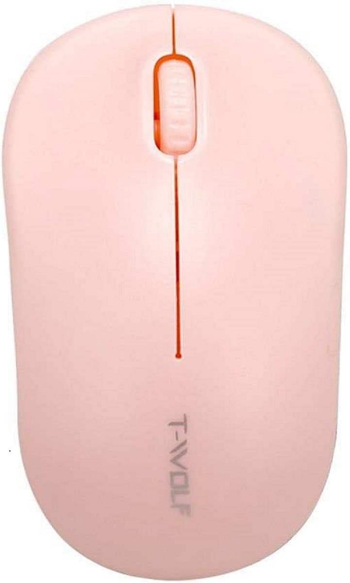 Darenci Muis - Draadloos - Wireless - Computermuis - 2.4 met USB ontvanger - Roze