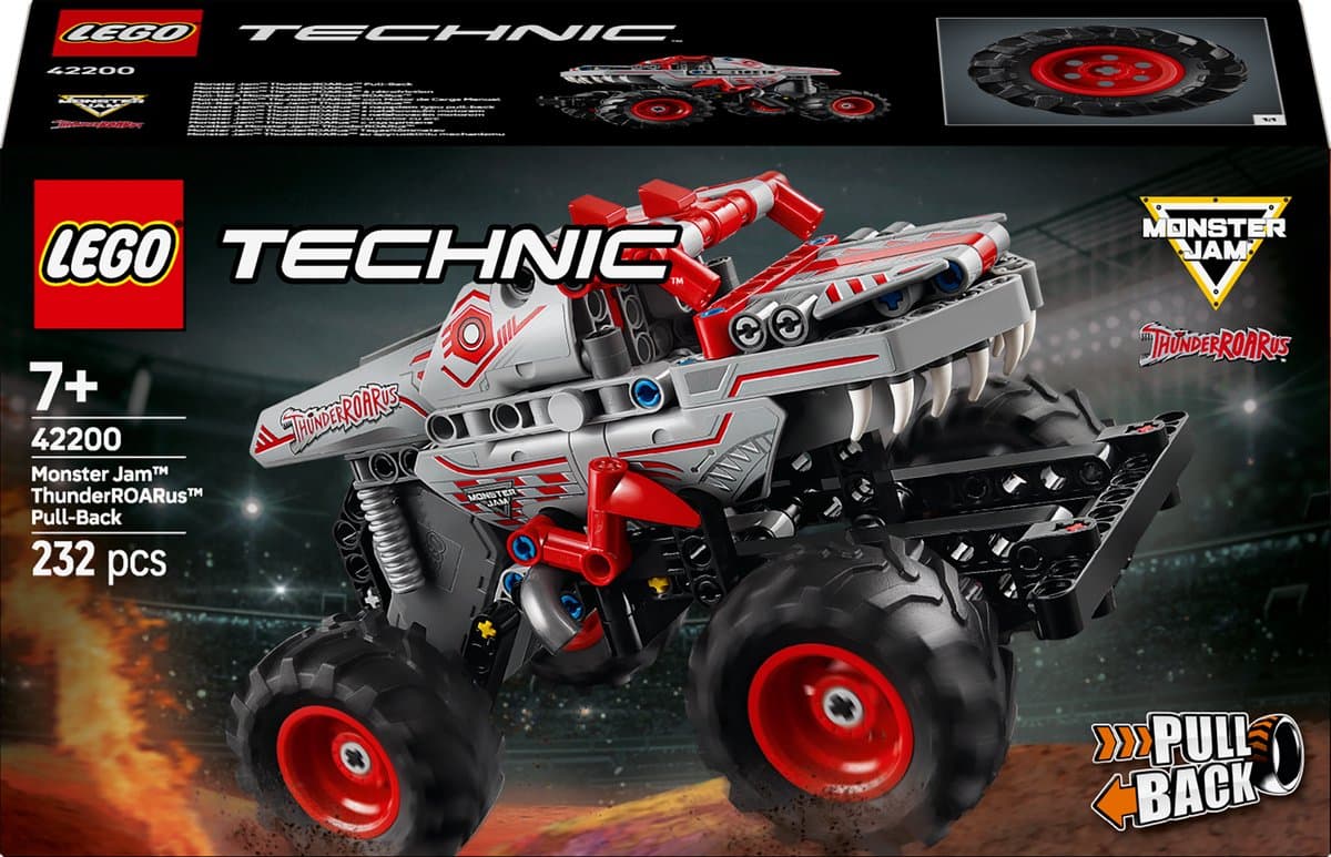 LEGO Technic 42200 Monster Jam™ ThunderROARus™ pull-back
