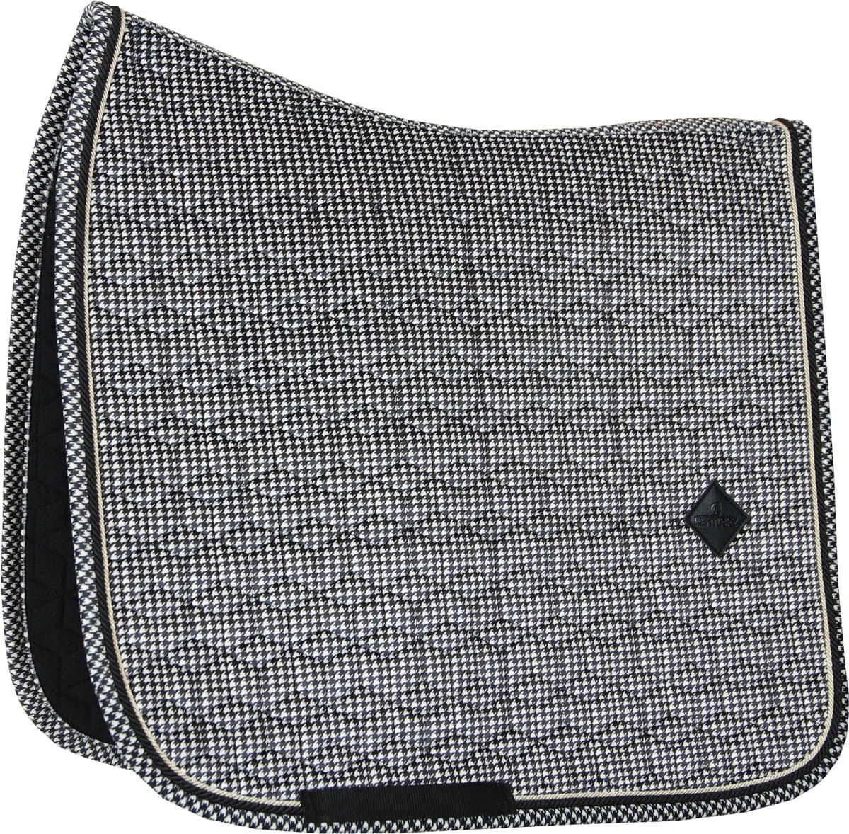 Kentucky Horsewear - Zadeldoek - Pied de Poule Zadeldekje - Dressuur - Zwart